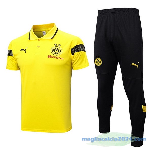 Set Completo Polo Borussia Dortmund 2023 2024 Giallo Nero Poco Prezzo