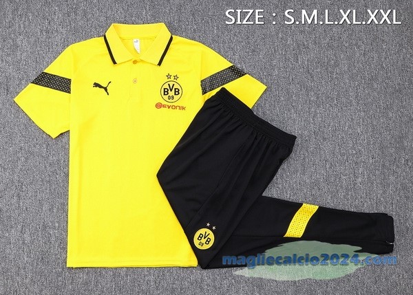 Set Completo Polo Borussia Dortmund 2023 2024 Giallo Nero Poco Prezzo