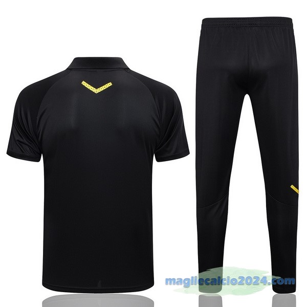 Set Completo Polo Borussia Dortmund 2023 2024 Nero Poco Prezzo