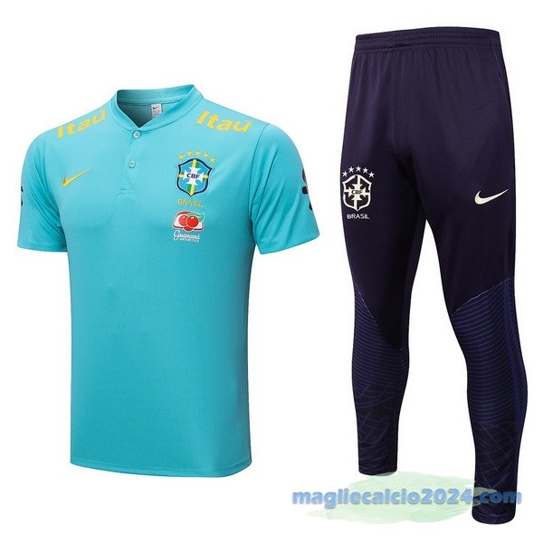 Set Completo Polo Brasile 2022 Verde I Nero Poco Prezzo