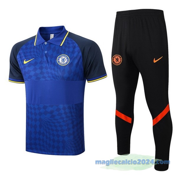 Set Completo Polo Chelsea 2022 2023 Azul Nero Poco Prezzo