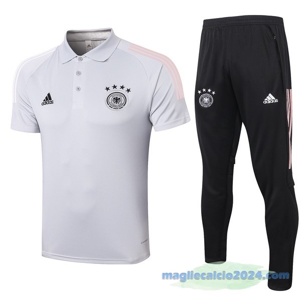 Set Completo Polo Germania 2020 Grigio Poco Prezzo