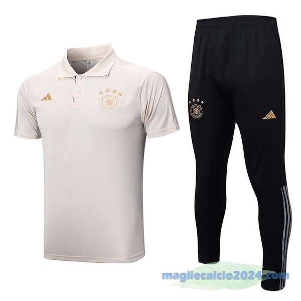 Set Completo Polo Germania 2022 Bianco Nero Poco Prezzo