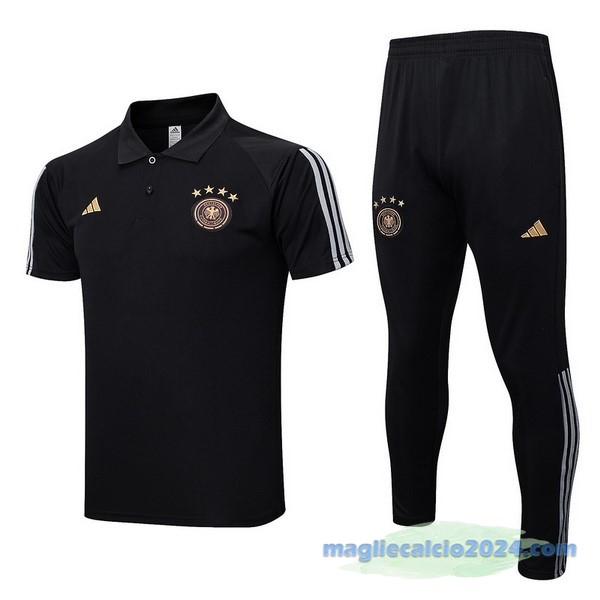 Set Completo Polo Germania 2022 Nero Poco Prezzo