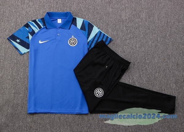 Set Completo Polo Inter Milán 2022 2023 Azul Nero Poco Prezzo