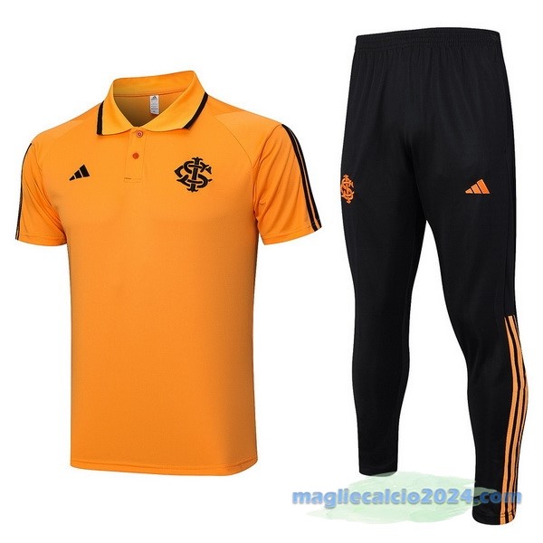 Set Completo Polo Internacional 2023 2024 Arancione Poco Prezzo