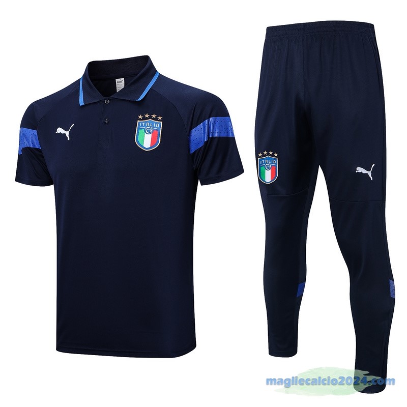 Set Completo Polo Italia 2022 Azul I Navy Poco Prezzo