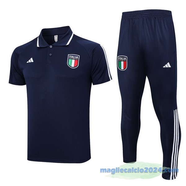Set Completo Polo Italia 2023 Azul Navy Poco Prezzo