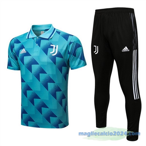 Set Completo Polo Juventus 2022 2023 Azul Verde Poco Prezzo