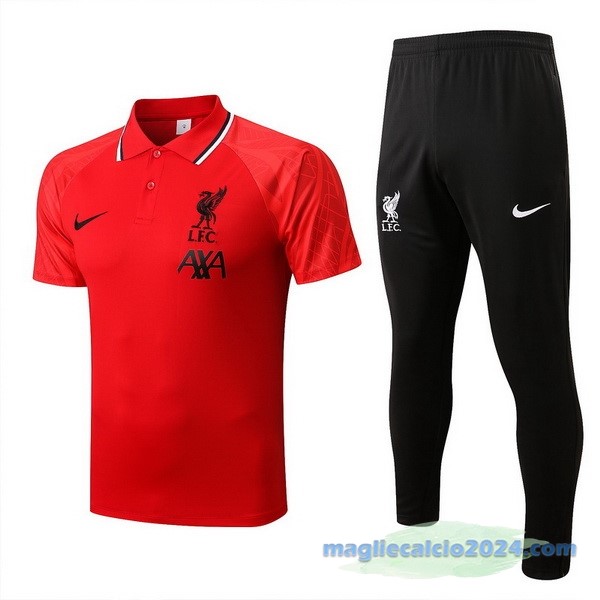 Set Completo Polo Liverpool 2022 2023 Rosso I Nero Poco Prezzo