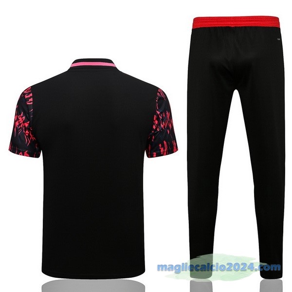 Set Completo Polo Manchester United 2022 2023 Rosso I Nero Poco Prezzo