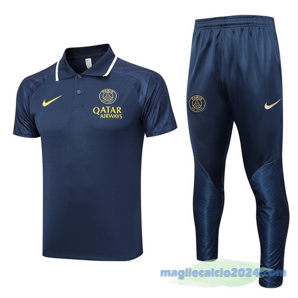 Set Completo Polo Paris Saint Germain 2023 2024 Azul Navy Poco Prezzo