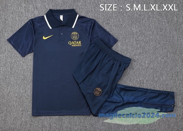 Set Completo Polo Paris Saint Germain 2023 2024 Azul Navy Poco Prezzo