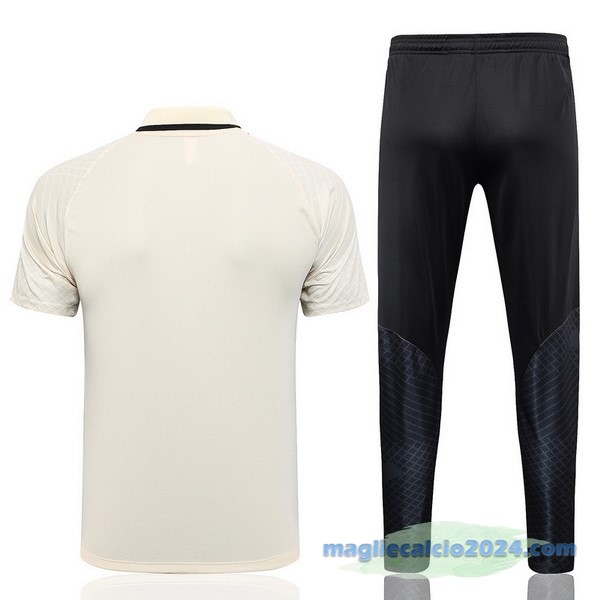 Set Completo Polo Paris Saint Germain 2023 2024 Giallo Nero Poco Prezzo