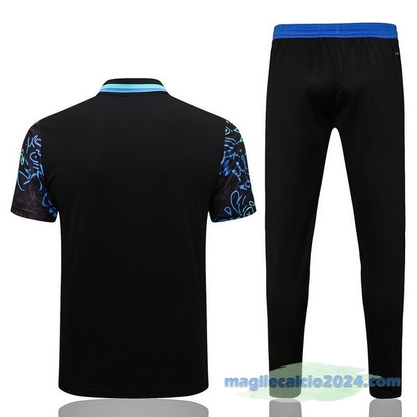 Set Completo Polo Real Madrid 2022 2023 Nero Verde Azul Poco Prezzo