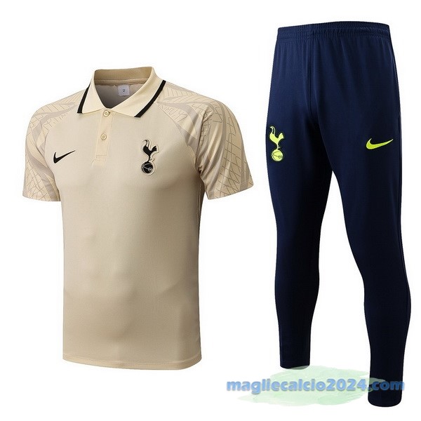 Set Completo Polo Tottenham Hotspur 2022 2023 Giallo Nero Poco Prezzo