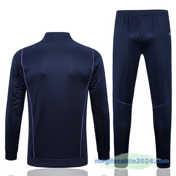 Set Completo Ropa Deportiva Con Cremallera Bambino Larga Argentina 2023 Azul Navy Poco Prezzo