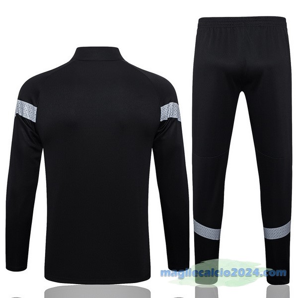 Set Completo Ropa Deportiva Con Cremallera Larga AC Milan 2022 2023 I Nero Poco Prezzo