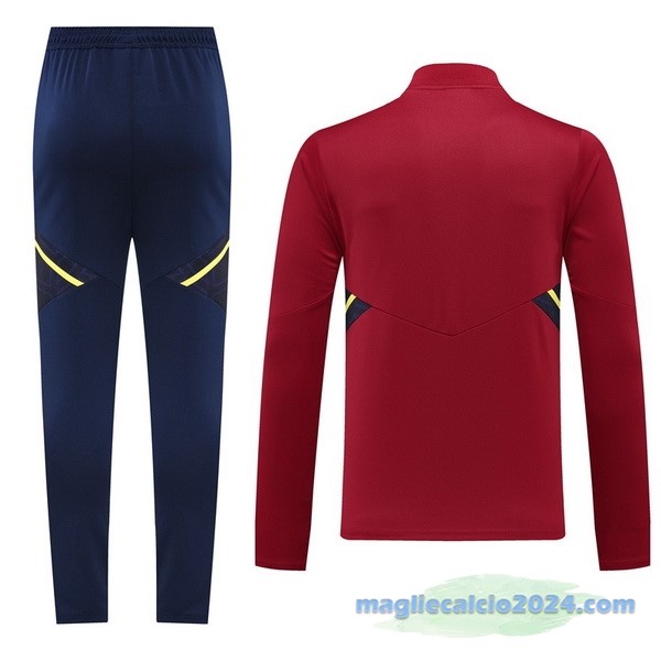 Set Completo Ropa Deportiva Con Cremallera Larga Ajax 2022 2023 Purpureo I Rosso Poco Prezzo
