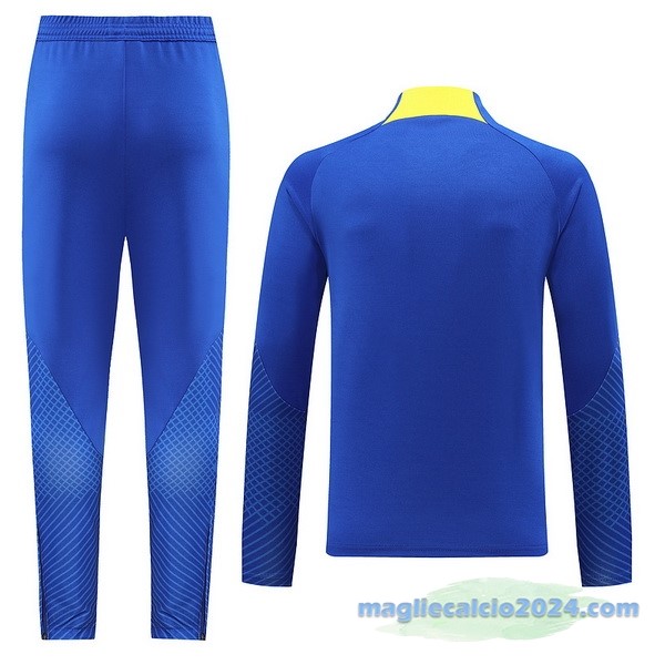 Set Completo Ropa Deportiva Con Cremallera Larga América 2023 2024 Azul Poco Prezzo