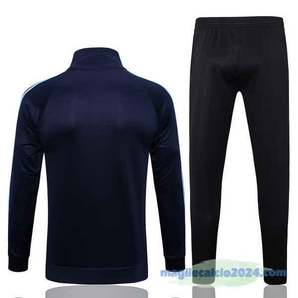 Set Completo Ropa Deportiva Con Cremallera Larga Argentina 2023 Azul I Navy Poco Prezzo