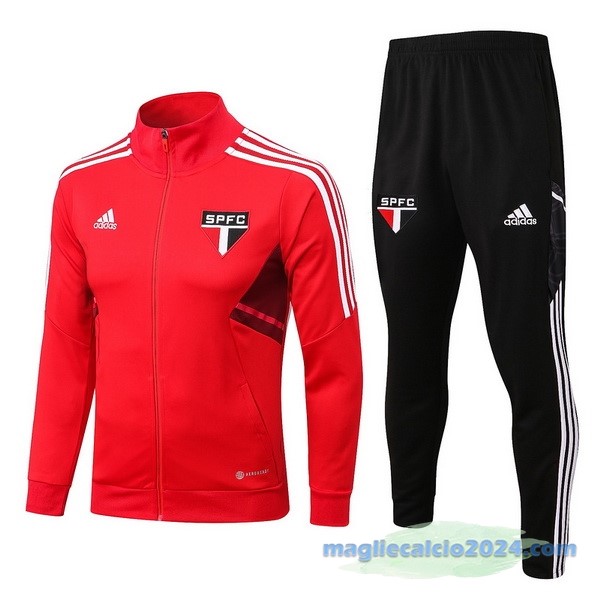 Set Completo Ropa Deportiva Con Cremallera Larga Arsenal 2022 2023 Rosso I Nero Poco Prezzo
