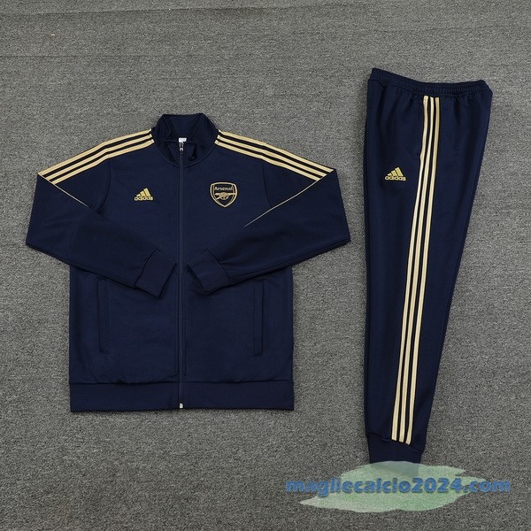 Set Completo Ropa Deportiva Con Cremallera Larga Arsenal 2023 2024 Azul I Navy Poco Prezzo