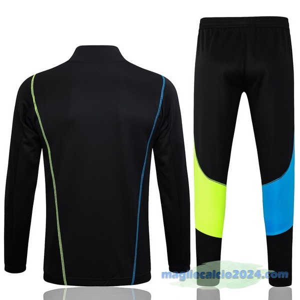 Set Completo Ropa Deportiva Con Cremallera Larga Arsenal 2023 2024 Nero Giallo Poco Prezzo