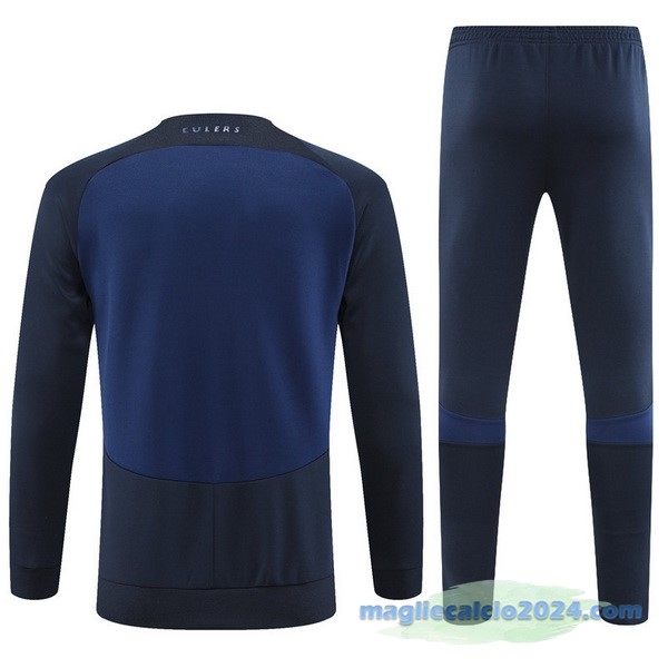 Set Completo Ropa Deportiva Con Cremallera Larga Bambino Barcelona 2022 2023 Azul I Navy Poco Prezzo