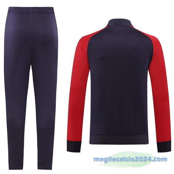 Set Completo Ropa Deportiva Con Cremallera Larga Bayern Múnich 2022 2023 Grigio Rosso Poco Prezzo