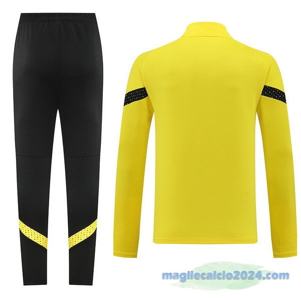 Set Completo Ropa Deportiva Con Cremallera Larga Borussia Dortmund 2022 2023 Giallo I Nero Poco Prezzo