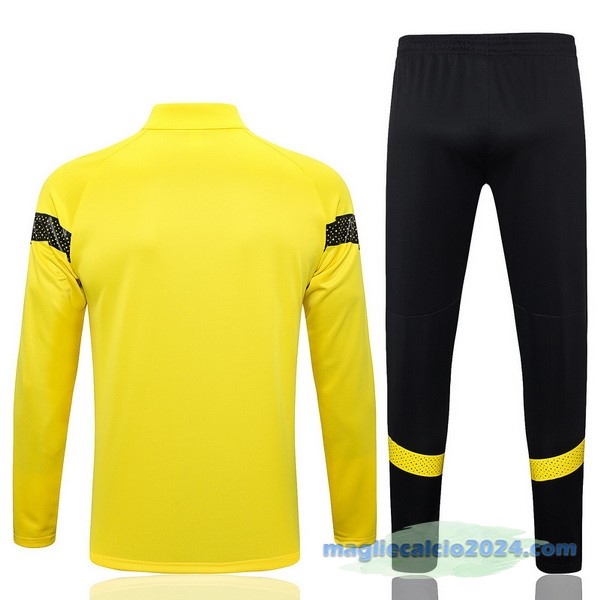 Set Completo Ropa Deportiva Con Cremallera Larga Borussia Dortmund 2022 2023 Giallo Nero Poco Prezzo