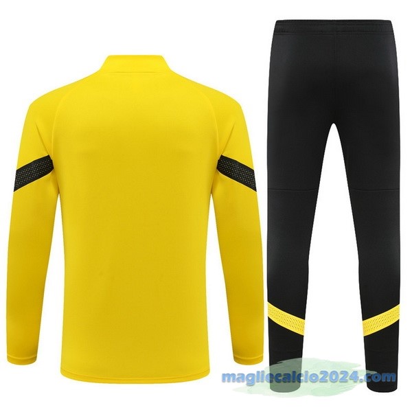 Set Completo Ropa Deportiva Con Cremallera Larga Borussia Dortmund 2022 2023 Giallo Poco Prezzo