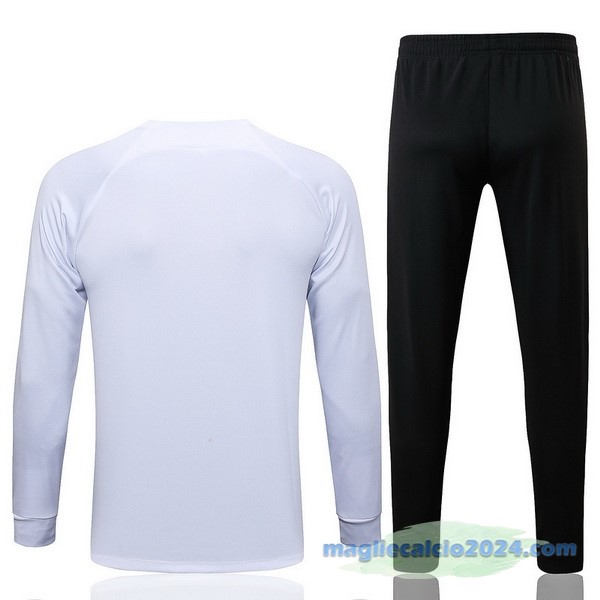 Set Completo Ropa Deportiva Con Cremallera Larga Corinthians Paulista 2022 2023 Bianco Nero Poco Prezzo