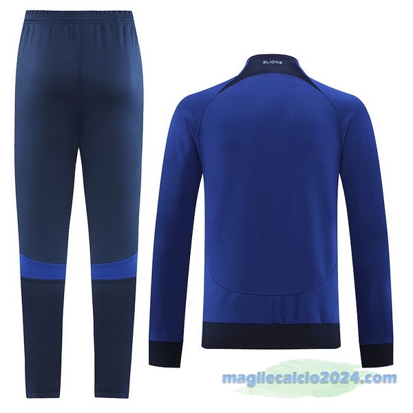 Set Completo Ropa Deportiva Con Cremallera Larga Inghilterra 2022 I Azul Poco Prezzo