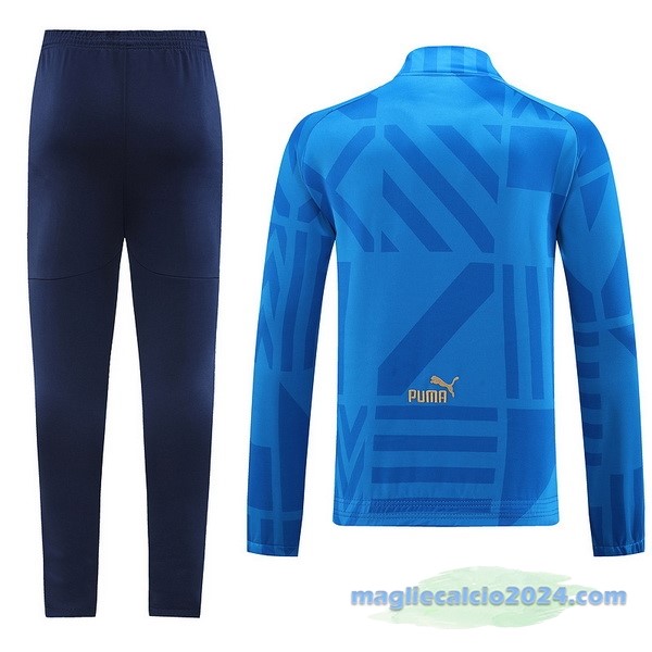 Set Completo Ropa Deportiva Con Cremallera Larga Italia 2022 Azul Poco Prezzo