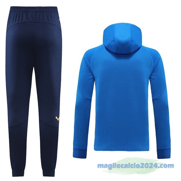 Set Completo Ropa Deportiva Con Cremallera Larga Italia 2022 II Azul Poco Prezzo