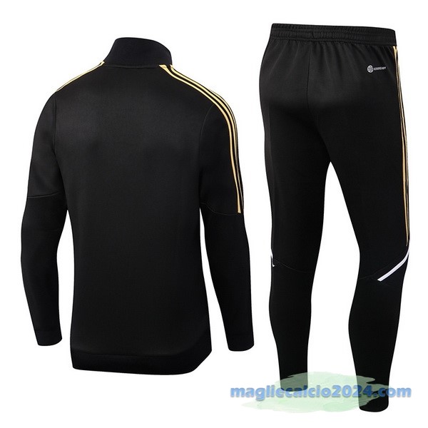 Set Completo Ropa Deportiva Con Cremallera Larga Juventus 2022 2023 Nero Bianco Poco Prezzo