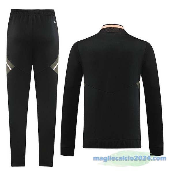 Set Completo Ropa Deportiva Con Cremallera Larga Juventus 2022 2023 Nero Grigio Rosa Poco Prezzo
