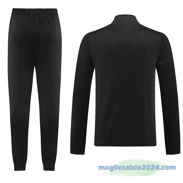 Set Completo Ropa Deportiva Con Cremallera Larga Juventus 2023 2024 Nero Poco Prezzo