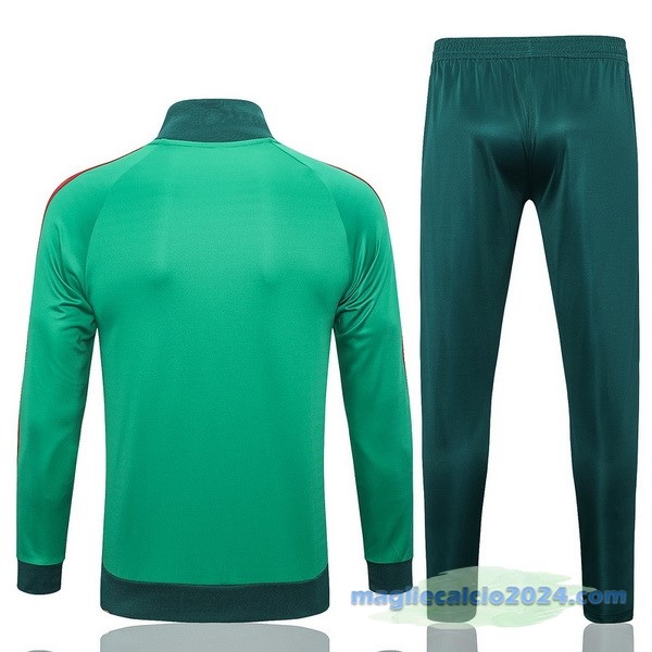 Set Completo Ropa Deportiva Con Cremallera Larga Messico 2022 Verde Poco Prezzo