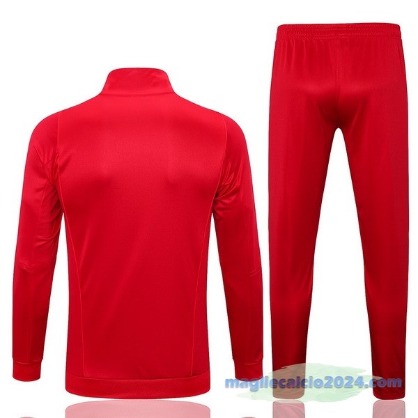 Set Completo Ropa Deportiva Con Cremallera Larga Messico 2023 Rosso Poco Prezzo