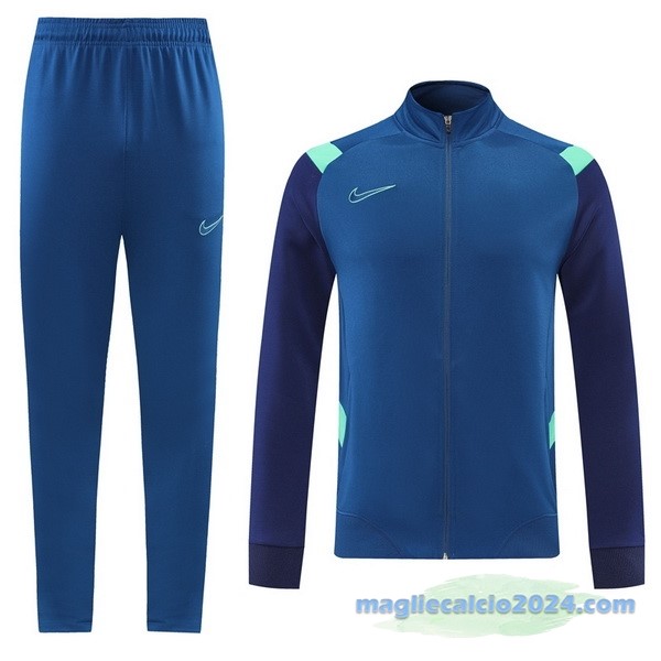 Set Completo Ropa Deportiva Con Cremallera Larga Nike 2022 2023 Azul Poco Prezzo