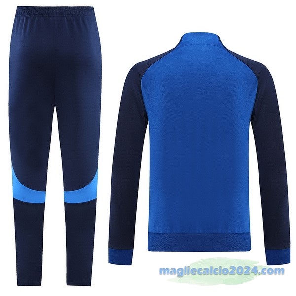 Set Completo Ropa Deportiva Con Cremallera Larga Nike 2022 2023 II Azul Poco Prezzo