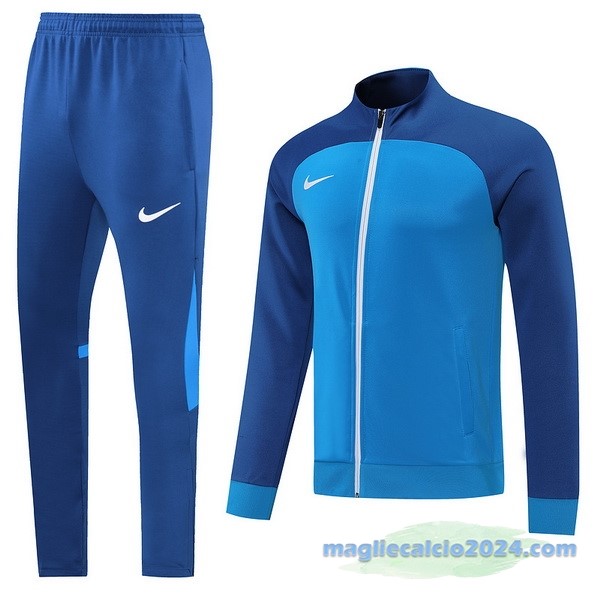 Set Completo Ropa Deportiva Con Cremallera Larga Nike 2022 2023 I Azul Poco Prezzo