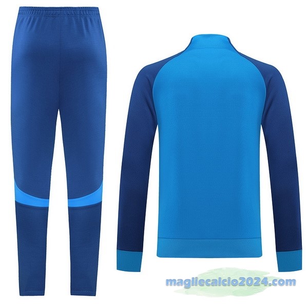 Set Completo Ropa Deportiva Con Cremallera Larga Nike 2022 2023 I Azul Poco Prezzo