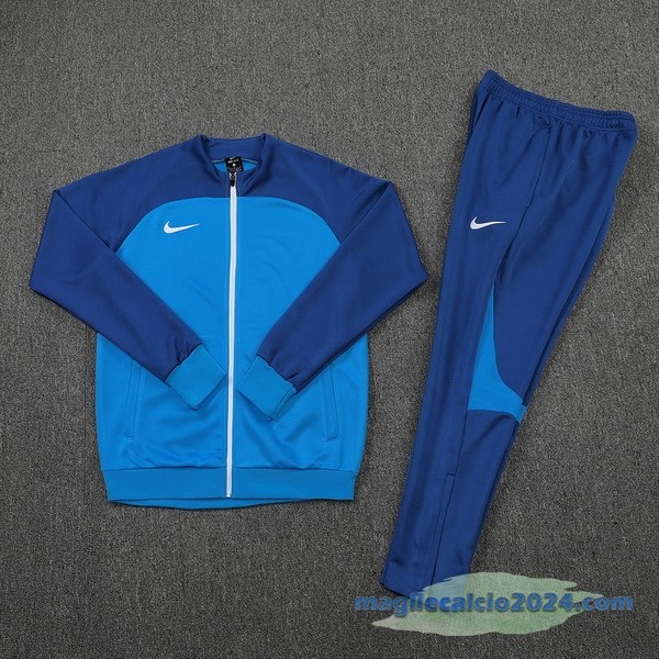 Set Completo Ropa Deportiva Con Cremallera Larga Nike 2022 2023 I Azul Poco Prezzo