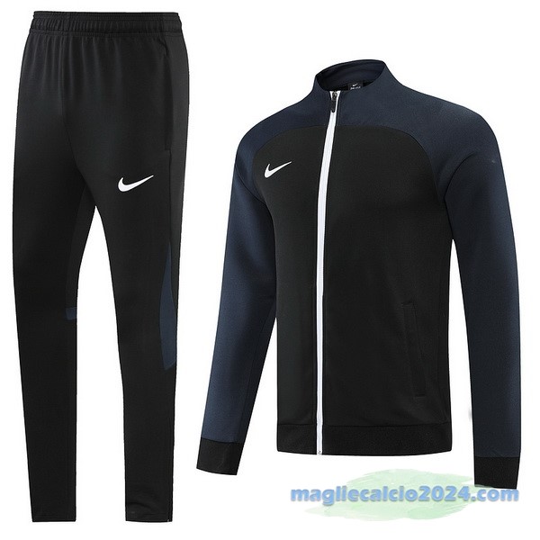 Set Completo Ropa Deportiva Con Cremallera Larga Nike 2022 2023 I Nero Poco Prezzo