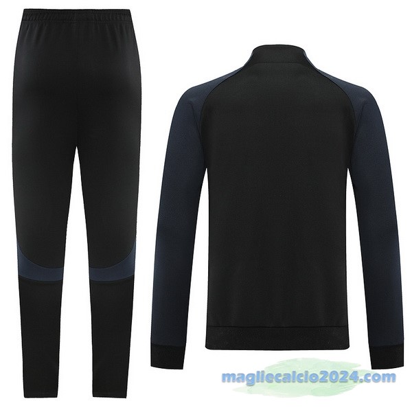 Set Completo Ropa Deportiva Con Cremallera Larga Nike 2022 2023 I Nero Poco Prezzo