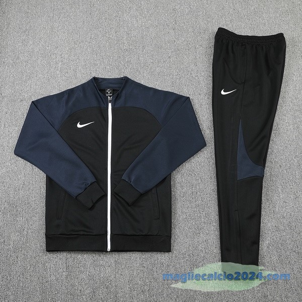 Set Completo Ropa Deportiva Con Cremallera Larga Nike 2022 2023 I Nero Poco Prezzo